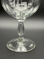 Vintage Etched Crystal Goblets with “G” Monogram – Set of Five Elegant Glasses