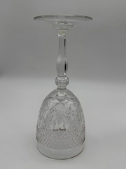 Antique Gold Rim Goblets Hobstar Pattern By Libbey Set Of 3 NEW Clear