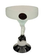 2000 Don Pablo Deep Purple & White Blown Glass Martgarita Art Glass