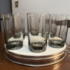 Vintage Libbey Classic Smoke Juice Glasses 4″ Small Tumbler MCM Set of 6