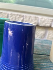 Set of 4 Vintage FIESTA Homer Laughlin Fiestaware 4.25″ Original Water Tumblers