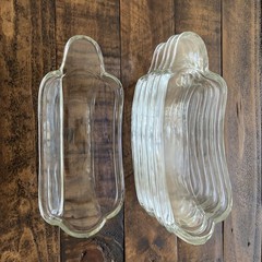 Vintage Indiana Glass BANANA SPLIT Clear Dishes SOLD IN A SET OF SIX