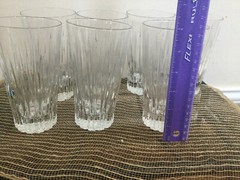PICK 2 Martha Stewart SUN RAYS Highball OR LOWBALL Crystal Glass Set of 2 PICK
