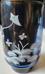 Libbey Mary Gregory Tea Glass Cobalt Blue 5.5″T x 3″W (#3)