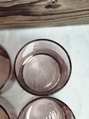 Libbey Metropolitan Plum Old Fashion Rocks Glasses Set Of 7 Lowball Barware