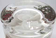 Vintage Hazel Atlas Glass Tumblers SET OF 7 Asian Garden Scene Red Gold 5 1/8″ T