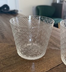 littala «Tundra» Tumblers by Oiva Toikka, Vintage, Finland, 1970, Set of 2