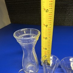 Unmarked 6-Piece Clear Glass Cordial Glass Set – 1 oz Capacity, Glass