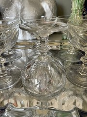 6 Cristal D’Arques Rambouillet Lead Crystal Champagne Coupe 3oz Sherbet Glasses