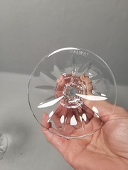 Galway Irish Crystal Kylemore Red Wine Glasses Set of 2 / 7.5” Tall