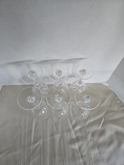 Lenox USA Clarity Lead Crystal Wine Glasses, 7.7/8″ Tall, Set Of 6 Made USA
