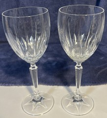 Set Of 2 Cristallerie Zwiesel Germany Lead Crystal Celebration 6 oz Wine Glasses