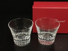 Baccarat Tumbler FIORA 2018 Crystal Rock Glass Set of 2 Unused with Box Gift