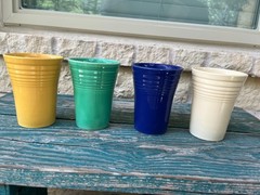 Set of 4 Vintage FIESTA Homer Laughlin Fiestaware 4.25″ Original Water Tumblers