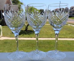 3 ROYAL DOULTON WESTMINSTER RED WINE GLASSES 7 1/2″ TALL