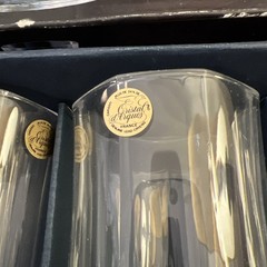 4 Cristal d’Arques France “LONGCHAMP” 11.75oz Iced Tea Goblets In Box