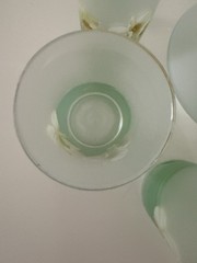 VTG KIG Indonesia Brilliant Frosted Juice Glasses & Pitcher Daffodil Floral