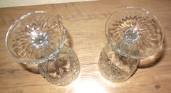 Libbey Hobstar Star Burst Clear Glass Water Goblets Set Of 2 Discontinued