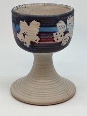 Vintage Bennet Walsh Pacific Stoneware Chalice Wine Glass Cup Pottery 1972