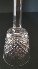 Waterford Crystal Alana Claret Wine Glass Cut Cross Hatch Multisided Stem