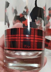 Scottish Terrier Tumblers Fitz Scottie Dog 4 Vtg Anchor Hocking 12oz Highball