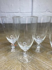 Vintage ARCADIA Crystal Glass Cordial Hungary Set of 6 Liquor Glasses