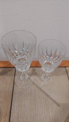 Astra by NACHTMANN Christal Wine Glasses 6 1/8” Water Goblets 7 1/8″ 9 Pcs 5+4