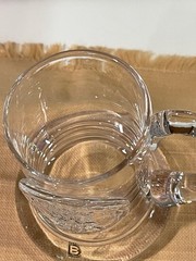 England Dartington Glass Signed Silver Jubilee ER Crown 1977
