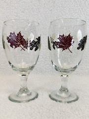 Libbey Dining | 2 Fall Themed Water Goblets