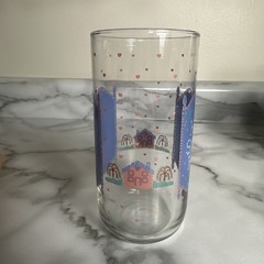 Vintage Pink and Blue Home Sweet Home Tumblers With Hearts (4) 16 And (4) 12oz