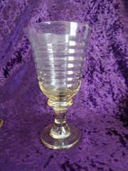 Libbey Sirrus Lustre Yellow Water Goblets – SET OF 4 (RARE COLOR)