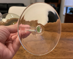 Lenox Tuscany Green Balloon Wine Glass Crystal Stemware