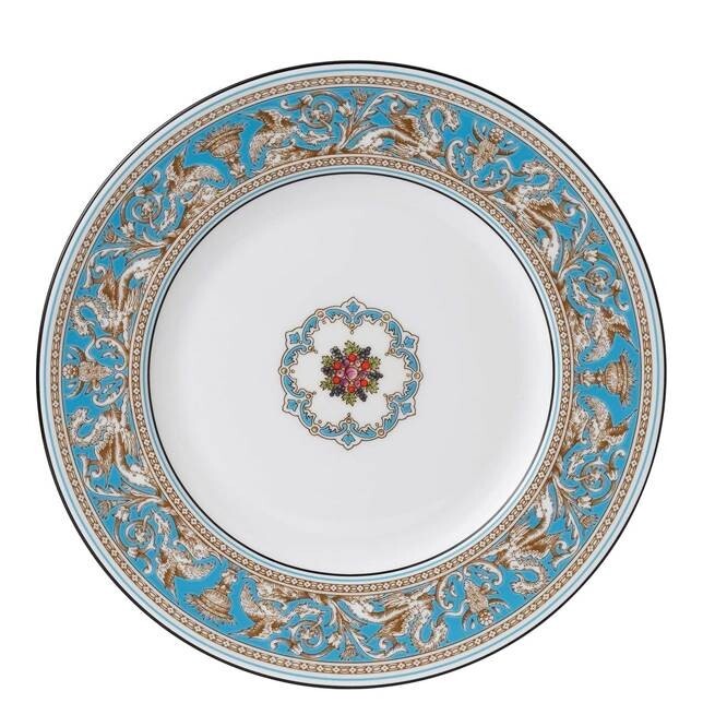 WEDGWOOD Florentine Turquoise Dinner Plate 10.75″ 50102601004.NEW IN BOX
