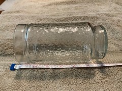 Set of 2 Libbey “Chateau” Glasses 16oz Pebbled Clear Texture Vintage USA 6” VGC