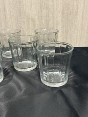 Five (5) Libbey 10 ounce Old Fashioned Rock Clear Glasses USA