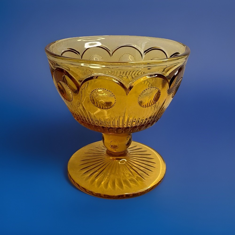 MCM Bartlett Collins St Genevieve Amber Champagne Sherbet Glass Replacement