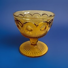 MCM Bartlett Collins St Genevieve Amber Champagne Sherbet Glass Replacement