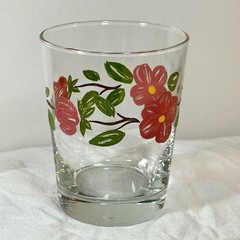 2 Franciscan Desert Rose Glass Hand Painted Tiffin Vintage 2 Set Juice Rocks