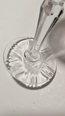 4 Nachtmann? Crystal Multi Color Cordial Liqueur Glasses w/ Zipper Cut Stems