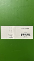 Kate Spade Grace Avenue Champagne Flute-NEW-set Of 2-silverplate Bow & Stem NIB