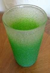 4 Mid Century Modern RUBBER COATED Texture Drinking Bar Glass Tumblers NON SLIP