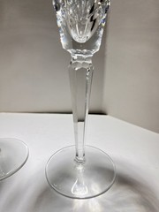 2 Waterford Crystal Wedding Collection Swan Champagne Toasting Flutes 9.25″