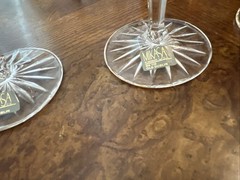 Set of 3 Mikasa Old Dublin Crystal Wine Glasses Goblets 6 1/2″ 8 oz