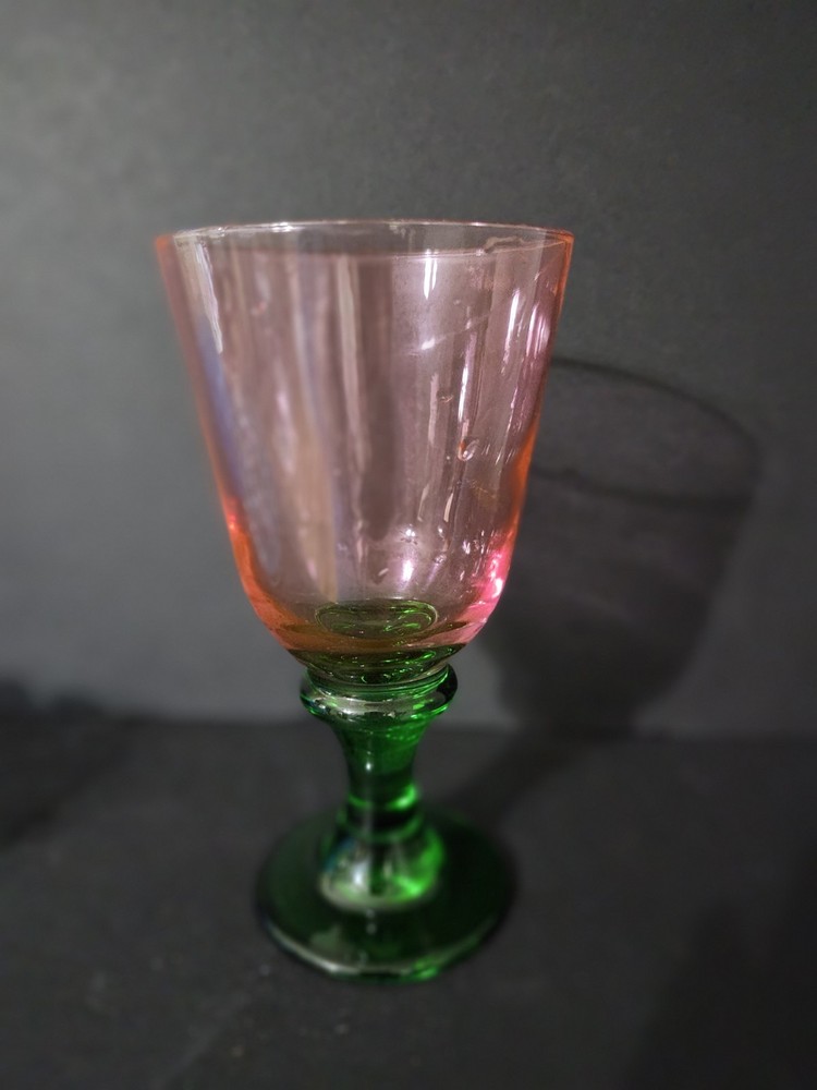Beautiful Watermelon Water Goblet 6.75″