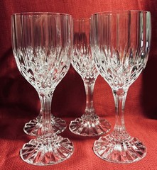 Mikasa Crystal 🍷Park Lane🍷 Wine Goblets 6 1/4” Clear – Vintage – set of 4