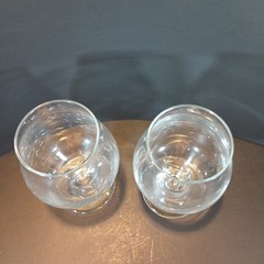 Libbey 2 Belgian Beer Glasses 6″ Tall Wine Glass Water Goblet