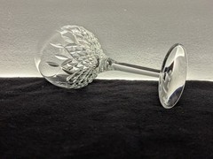 Set of 2 Stuart Crystal Wine Glass Retired Pattern Manhattan EUC 7.25 in. tall