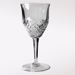 Normandy by Val St Lambert signed crystal Water Goblet wine glass