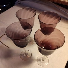 Amethyst Optic 8 1/4 Wine Goblets – Set of 4