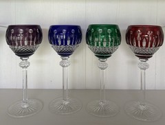 AJKA » KING LOUIS / XENIA » Colored Crystal Wine Goblets Glasses